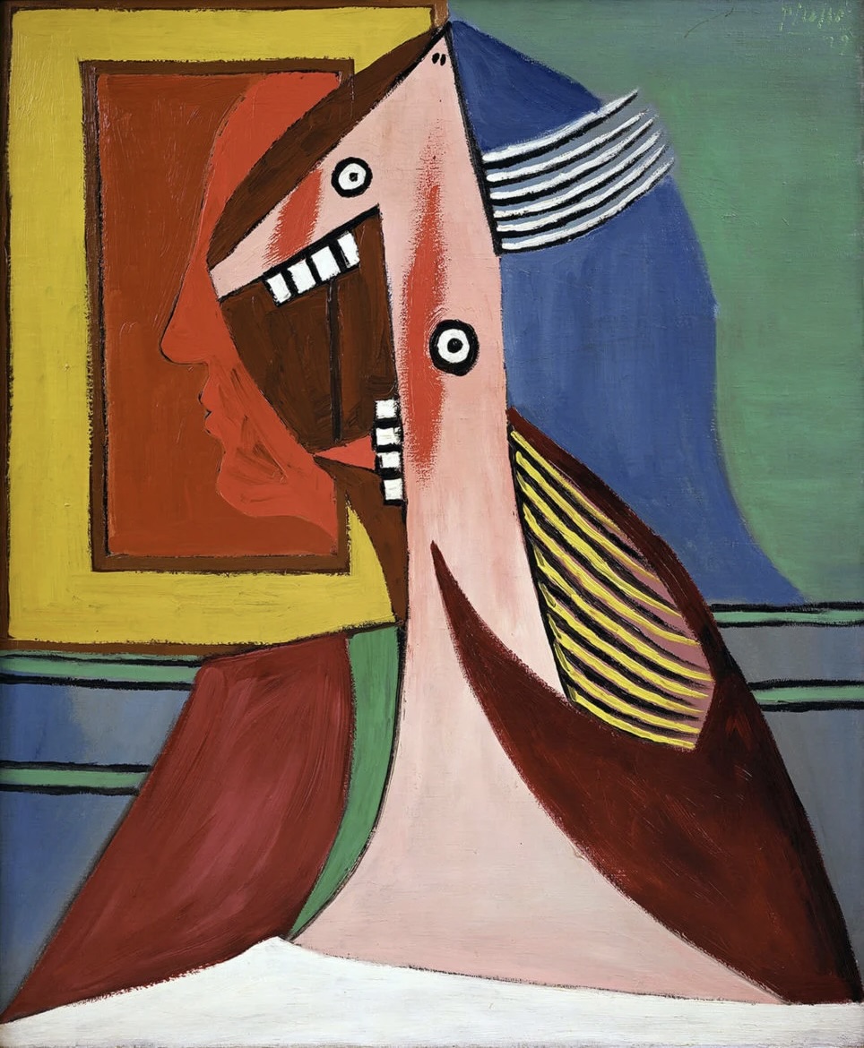 Pablo Picasso, « Buste de femme avec autoportrait »