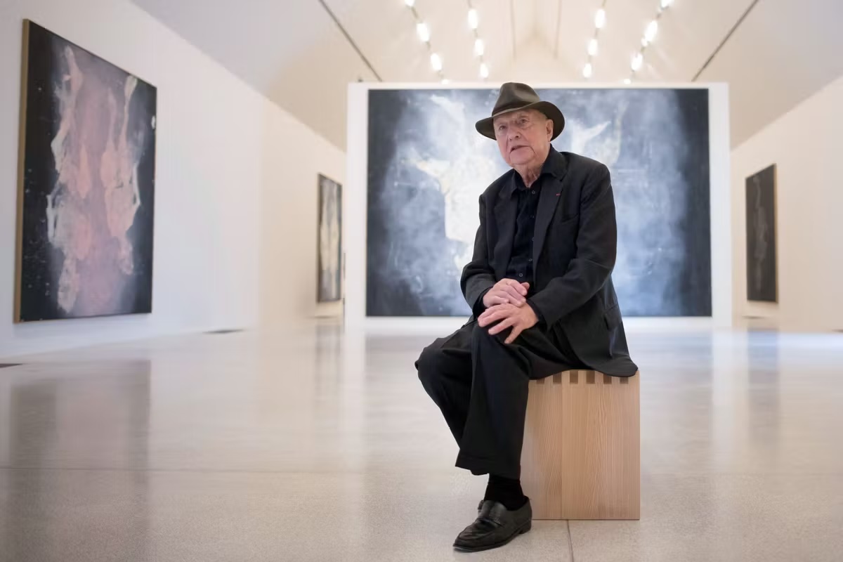 Georg Baselitz lors d’une exposition à Colmar en 2018.