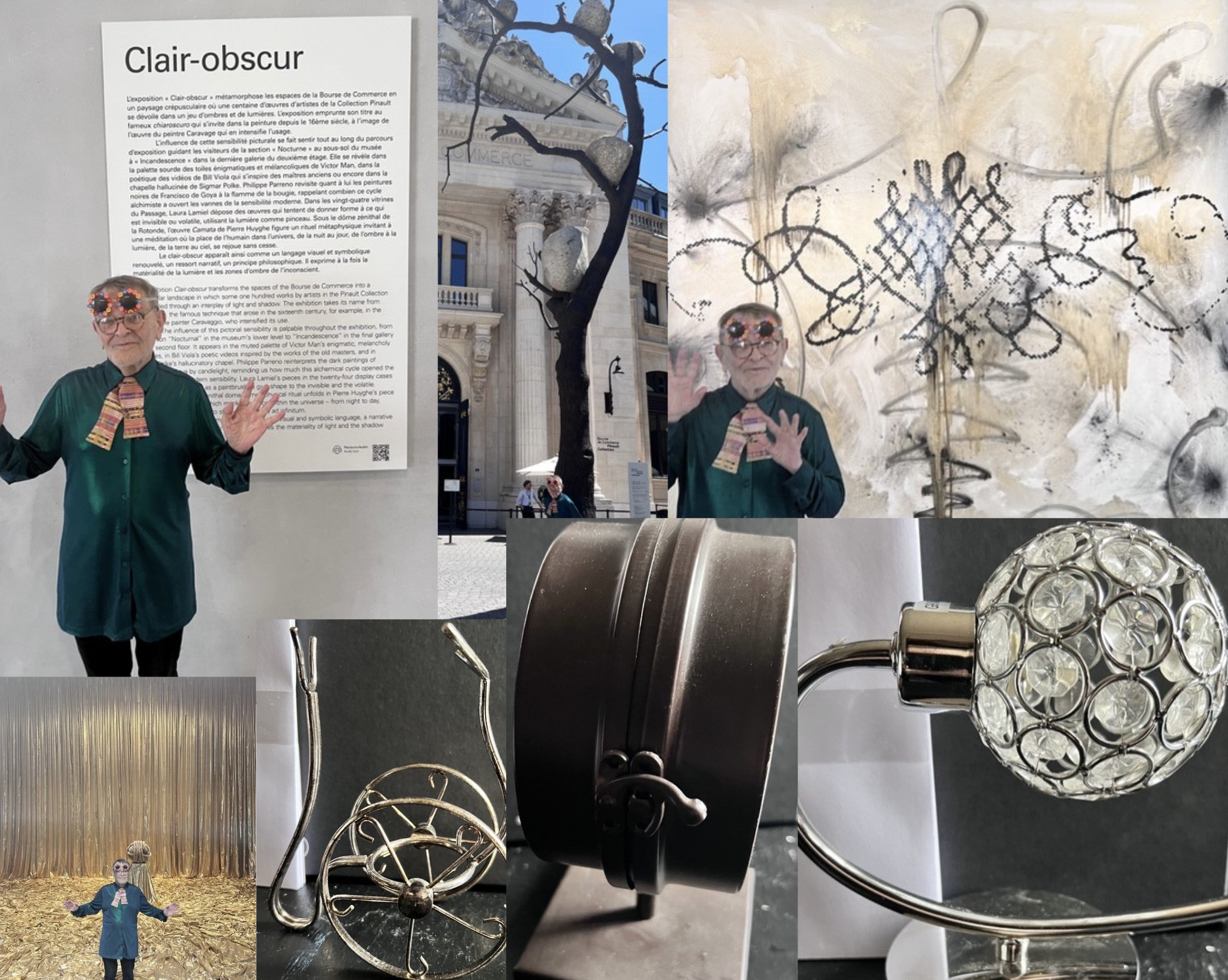 Fernando Arrabal a visité l’exposition « Clair-obscur » de la Collection Pinault