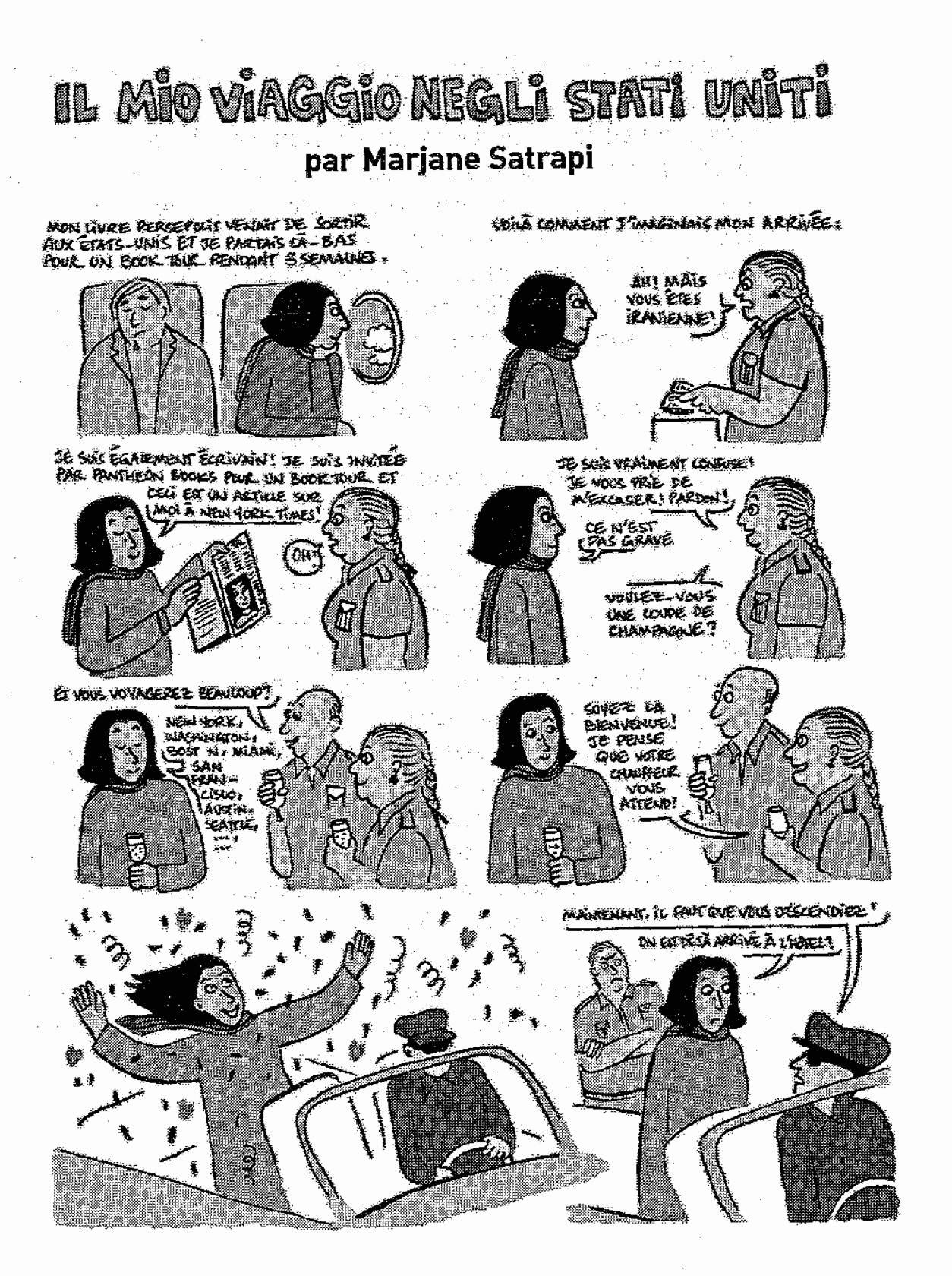 « Mon voyage en Amérique » de Marjane Satrapi