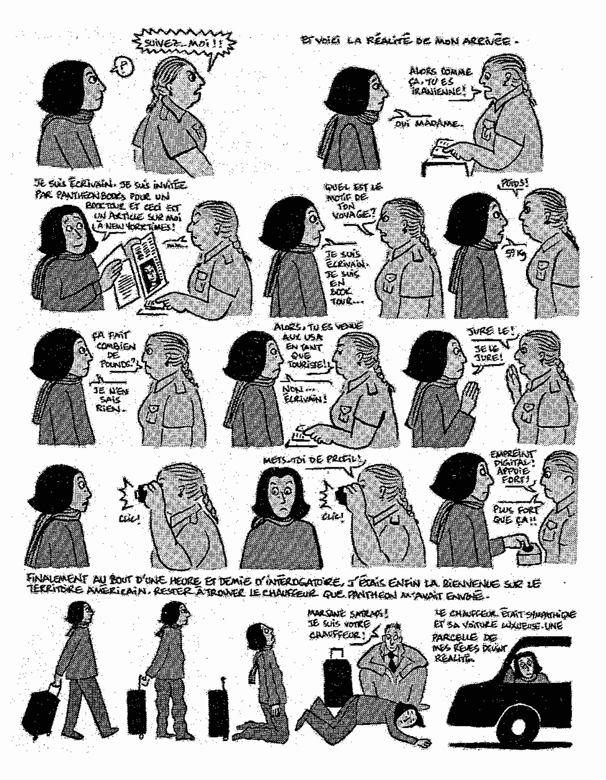 « Mon voyage en Amérique » de Marjane Satrapi