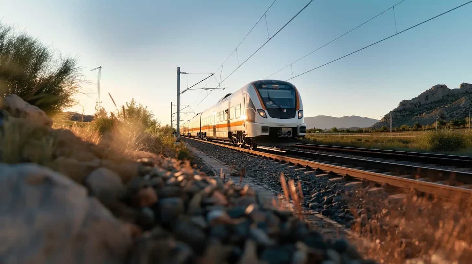 Un train suisse fait le trajet Genève-Paris.