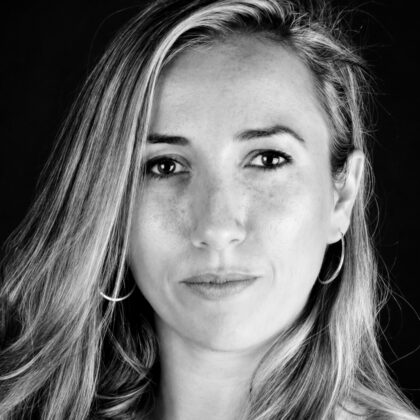 Portrait en noir et blanc de Cochav Elkayam-Levy