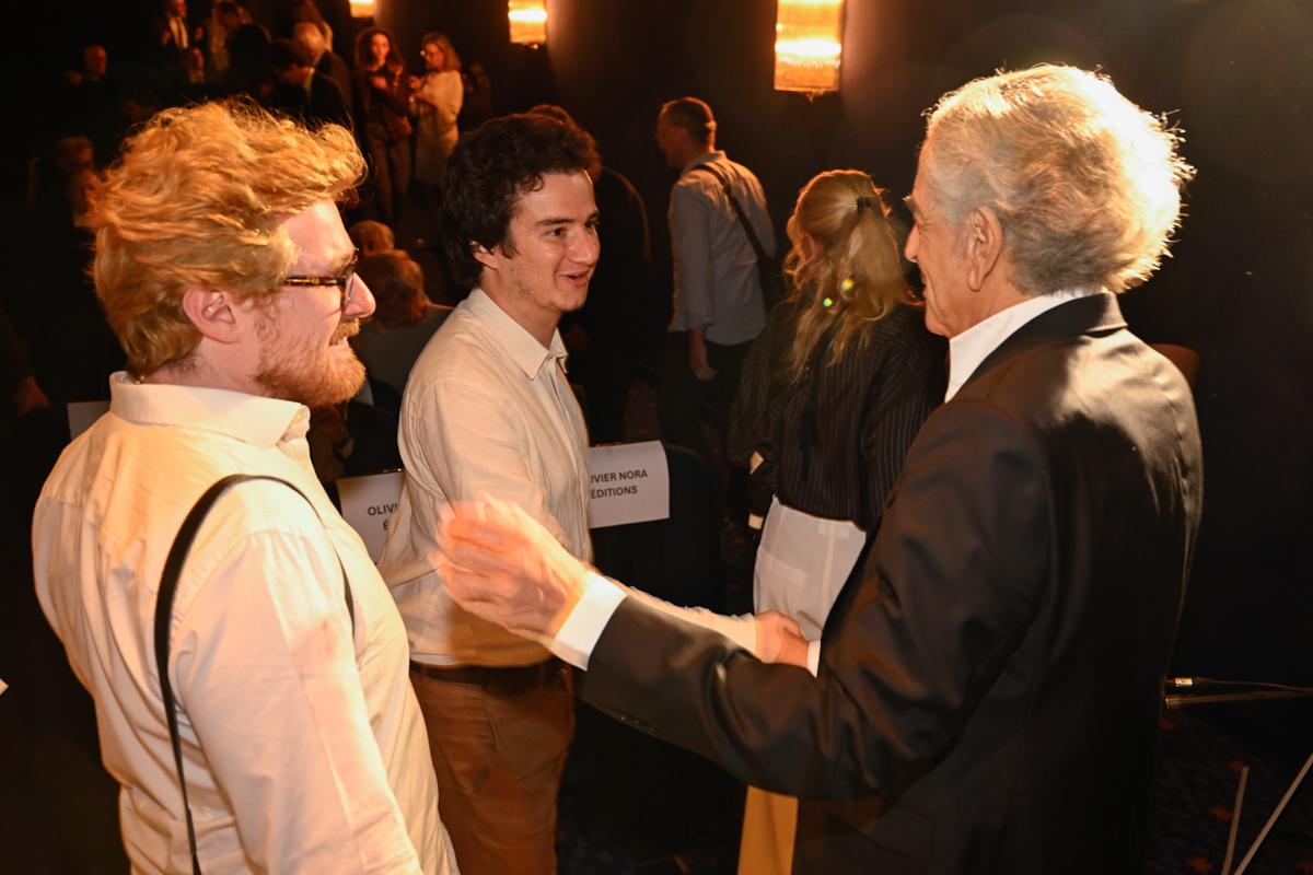 Adam Medioni lors de la soirée de lancement de « Mémoires provisoires » de Bernard-Henri Lévy, le 23 septembre 2026 au cinéma Saint-Germain.