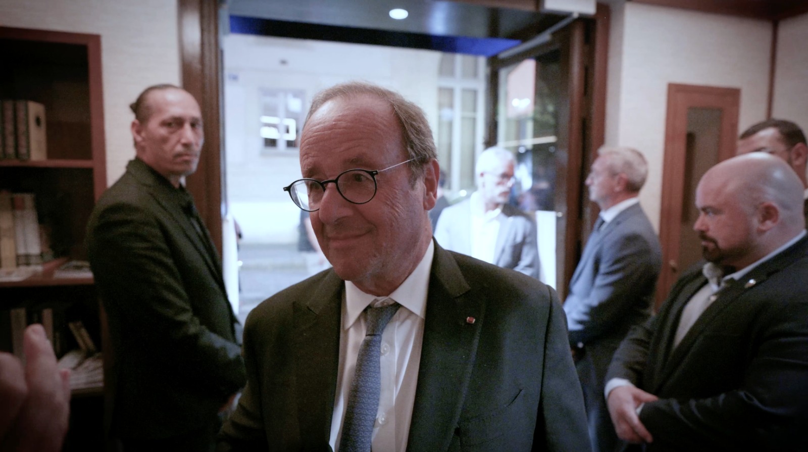 François Hollande lors de la soirée de lancement de « Mémoires provisoires » de Bernard-Henri Lévy