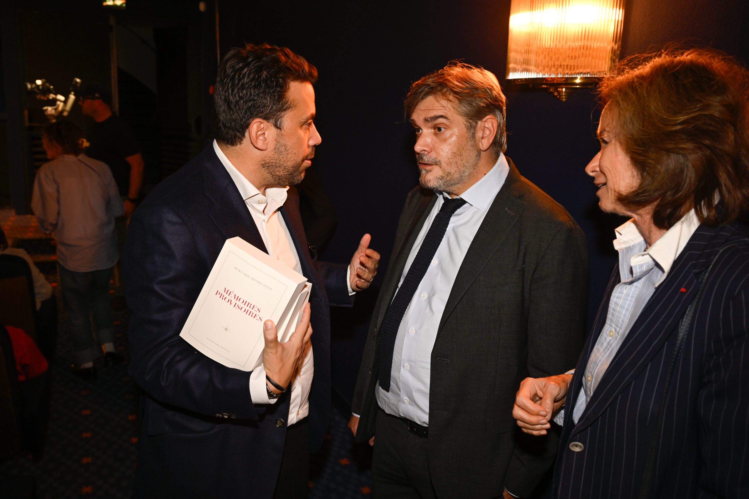 Patrick Klugman lors de la soirée de lancement de « Mémoires provisoires » de Bernard-Henri Lévy, le 23 septembre 2026 au cinéma Saint-Germain.